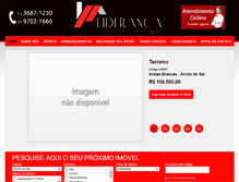 Tablet Screenshot of liderancaimoveis.net